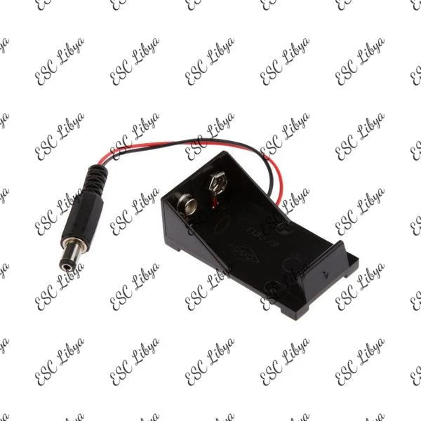 9V battery Holder with Plug حاملة بطارية مع فيشة