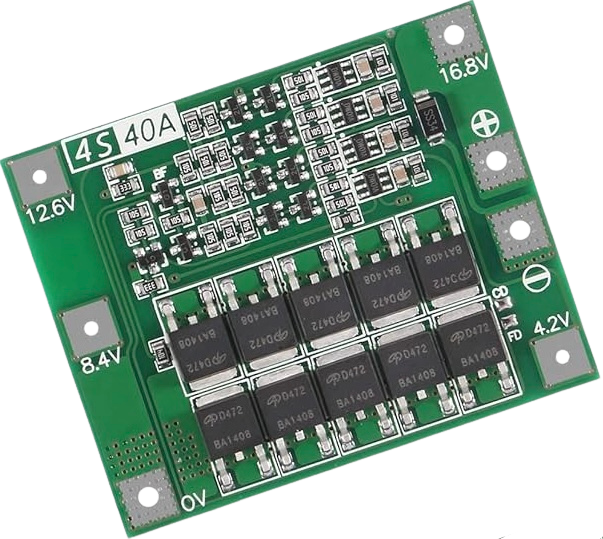 BMS 4S 40A 14.4V/16.8V Lithium Battery Charger لوحة شحن