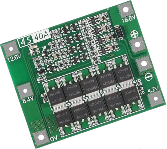BMS 4S 40A 14.4V/16.8V Lithium Battery Charger لوحة شحن