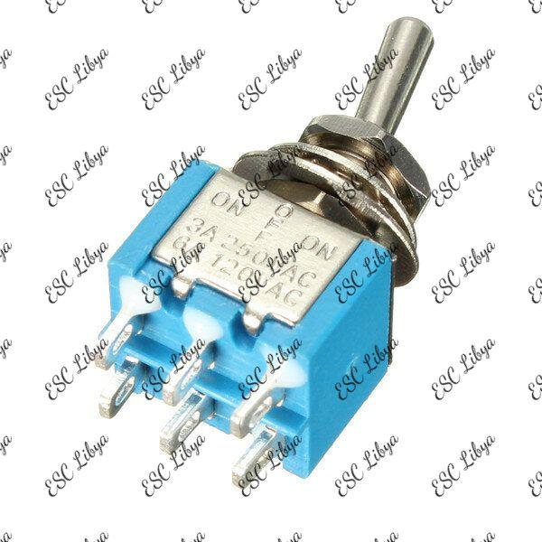 On-Off Toggle Switch 6pins مفتاح أون-أوف