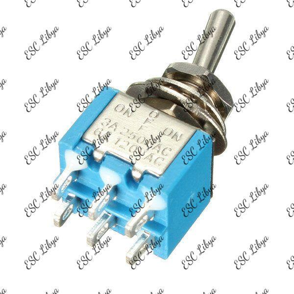 On-Off Toggle Switch 6pins مفتاح أون-أوف