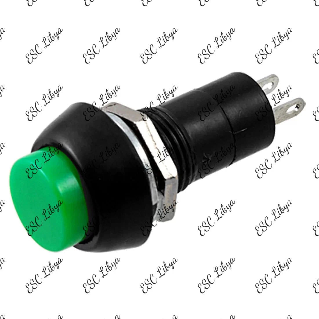 Round On-Off Switch Green 2pins مفتاح أون-أوف أخضر