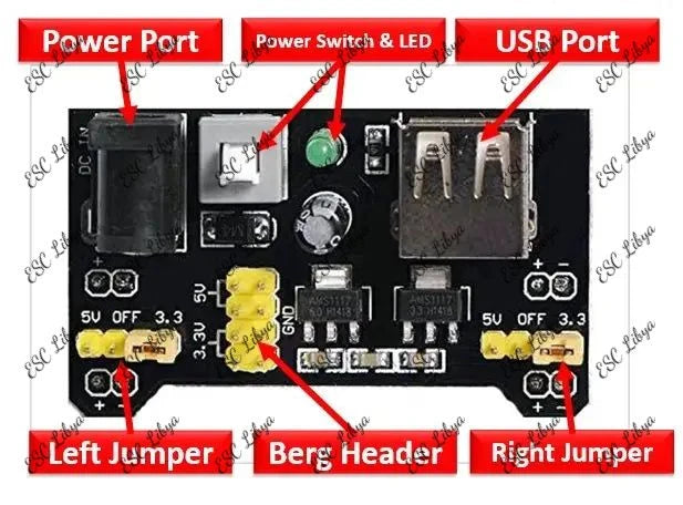 MB-102 Power Supply Module مزود جهد للوحة تركيب