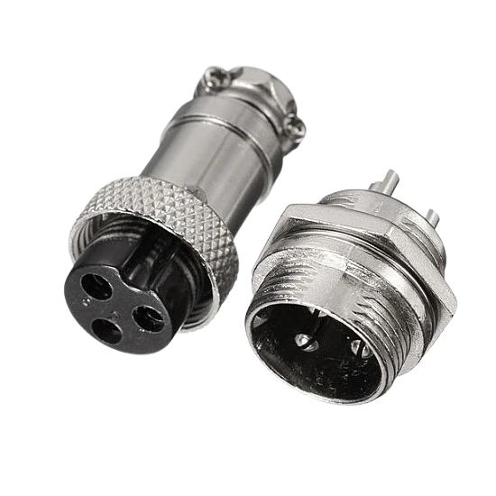GX16 2/3/4/5/6/8PIN Circular Aviation Metal Connector فيشة حديد