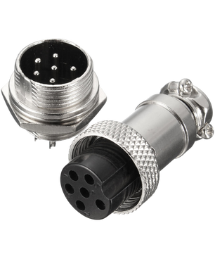 GX16 2/3/4/5/6/8PIN Circular Aviation Metal Connector فيشة حديد