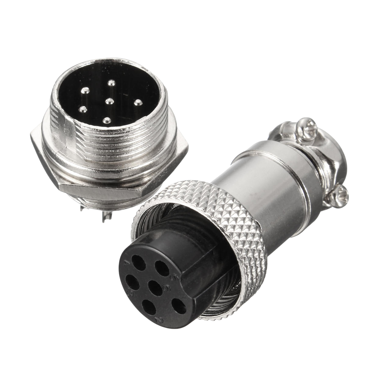 GX16 2/3/4/5/6/8PIN Circular Aviation Metal Connector فيشة حديد