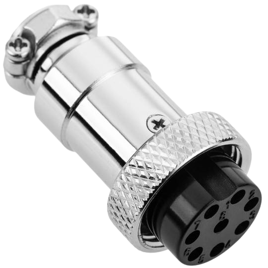 GX16 2/3/4/5/6/8PIN Circular Aviation Metal Connector فيشة حديد