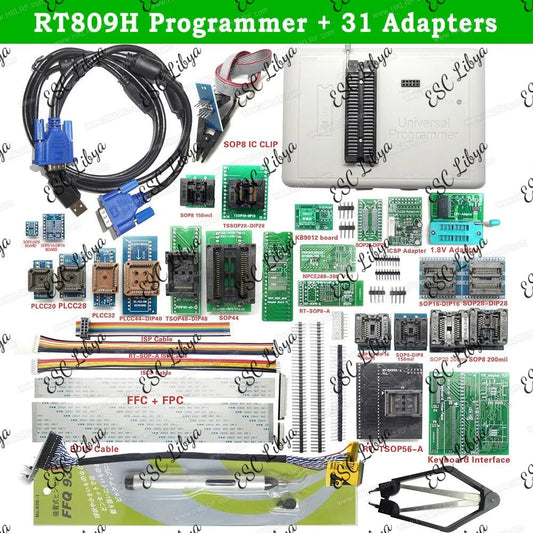 RT809H + 31 Adapters Universal Programmer