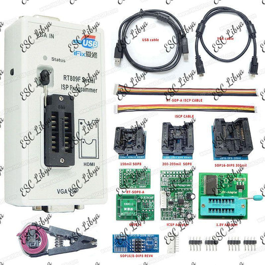 RT809F + 8 Adapters Universal Programmer مبرمجة شاملة