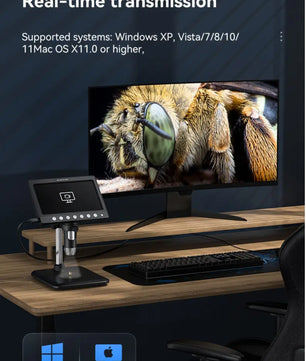 Digital Microscope 330H 7-Inch 50X-1200X with HDMI مكبر ديجيتال