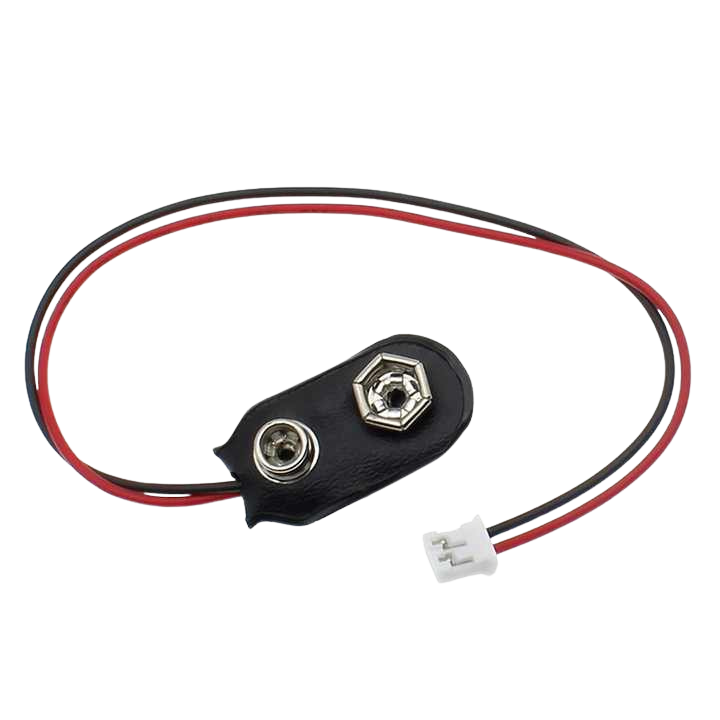 9V battery Clip connector to 2 pin connector وصلة بطارية