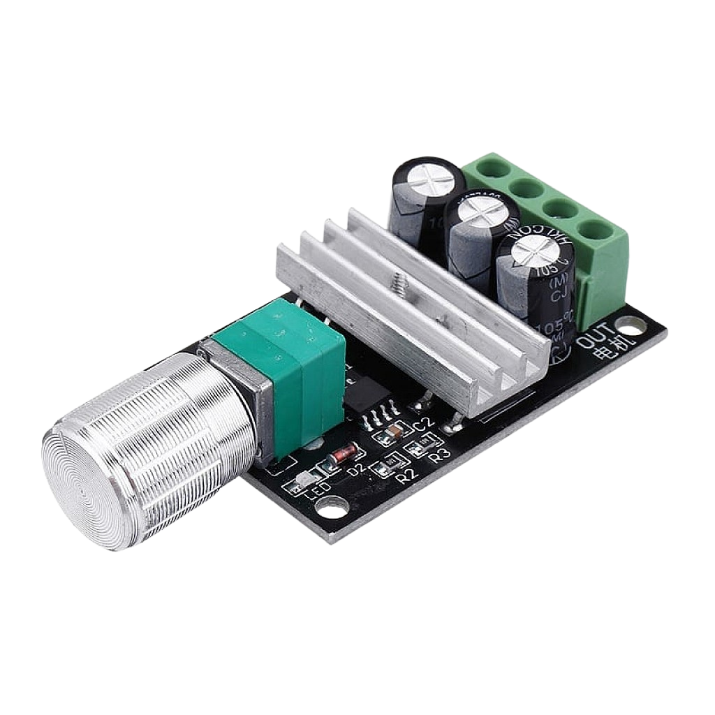 PWM DC 6V-28V 3A Motor Speed Controller متحكم سرعة محركات