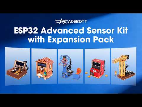 ACEBOTT ESP32 Advanced Electronic Sensor Project Learning Kit (26-in-1) QE202 + QE203
