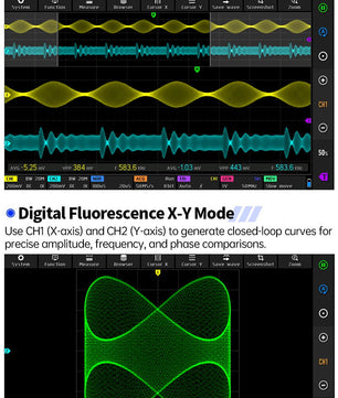 FNIRSI® DPOS350P 4-IN-1 350MHz 1GSPS Touch Screen Tablet Oscilloscope Signal Generator Spectrum Analyzer Frequency Response Analyzer