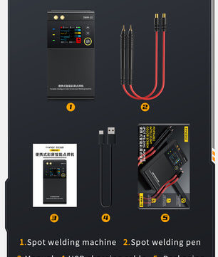 FNIRSI® SWM-10 Portable Intelligent Color Screen Spot Welding Machine كاوية نقطية