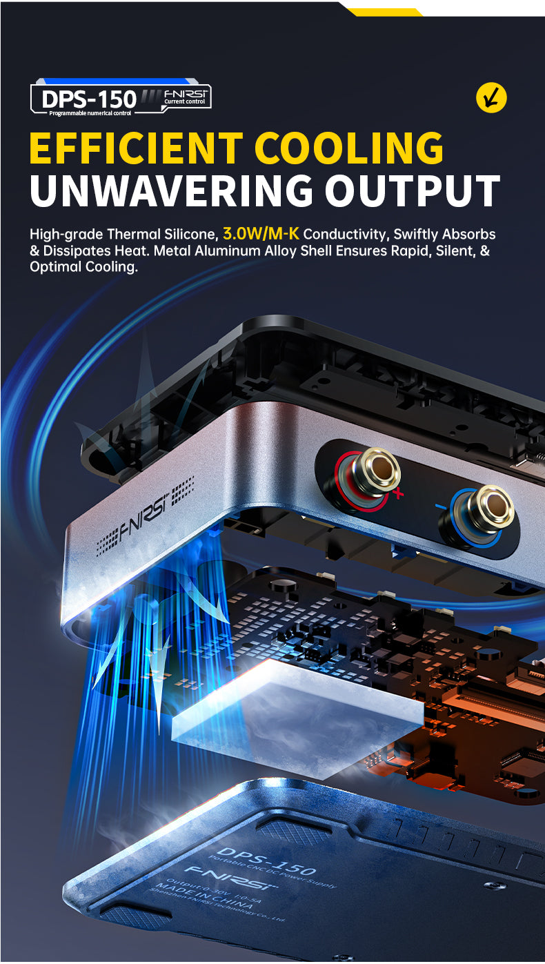 FNIRSI® DPS-150 30V 5A Programmable Mini Portable DC Power Supply