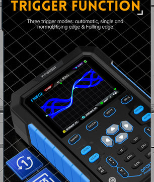 FNIRSI® DPOX180H 2 Channel 180MHZ 2-IN-1 Digial Phosphor Oscilloscope & Function Generator