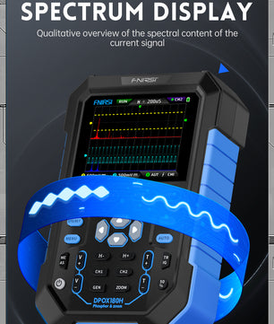 FNIRSI® DPOX180H 2 Channel 180MHZ 2-IN-1 Digial Phosphor Oscilloscope & Function Generator