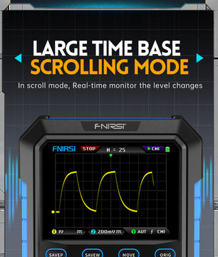 FNIRSI® DPOX180H 2 Channel 180MHZ 2-IN-1 Digial Phosphor Oscilloscope & Function Generator