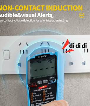 FNIRSI® MT-40 Smart Digital Multimeter 4000 Counts True RMS AC DC Voltage 600V Capacitance Ohm Hz NCV Live Wire Test Auto Range