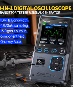 FNIRSI® DSO-TC4 3in1 Digital Oscilloscope Transistor Tester Signal Generator 10MHz 48Ms/s Automative Ocsillscope LCR Tester