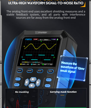 FNIRSI® DPOX180H 2 Channel 180MHZ 2-IN-1 Digial Phosphor Oscilloscope & Function Generator