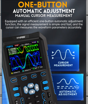 FNIRSI® DPOX180H 2 Channel 180MHZ 2-IN-1 Digial Phosphor Oscilloscope & Function Generator