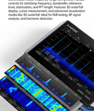 FNIRSI® DPOS350P 4-IN-1 350MHz 1GSPS Touch Screen Tablet Oscilloscope Signal Generator Spectrum Analyzer Frequency Response Analyzer