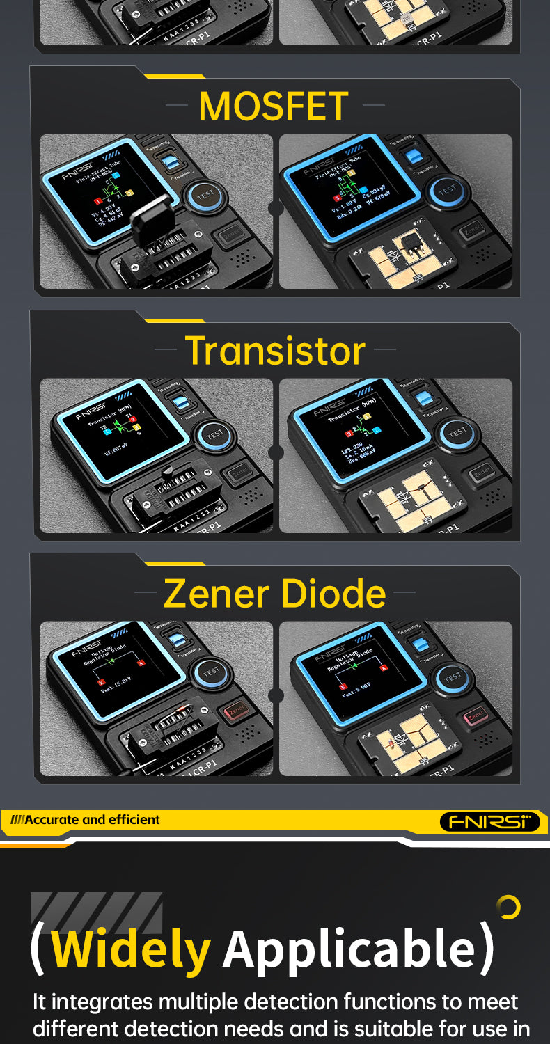 FNIRSI® LCR-P1 Multifunction Transistor Capacitor Tester