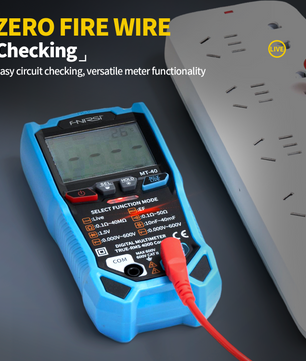 FNIRSI® MT-40 Smart Digital Multimeter 4000 Counts True RMS AC DC Voltage 600V Capacitance Ohm Hz NCV Live Wire Test Auto Range