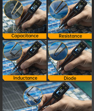 FNIRSI® LCR-ST1 Mini Smart Digital Tweezer LCR SMD ESR Tester ملقاط قياس ديجيتال
