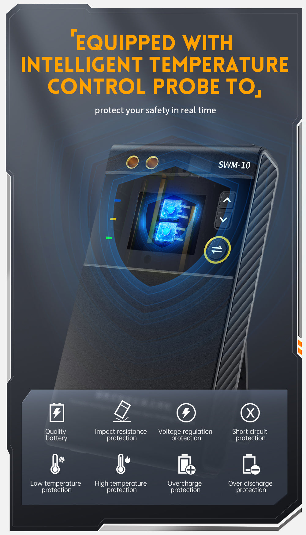 FNIRSI® SWM-10 Portable Intelligent Color Screen Spot Welding Machine كاوية نقطية