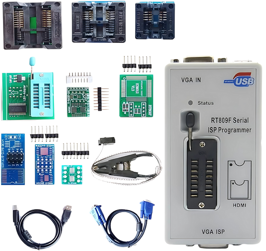 RT809F + 8 Adapters Universal Programmer مبرمجة شاملة