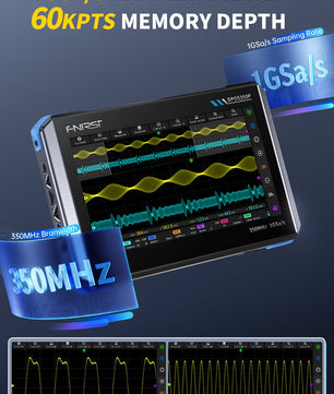 FNIRSI® DPOS350P 4-IN-1 350MHz 1GSPS Touch Screen Tablet Oscilloscope Signal Generator Spectrum Analyzer Frequency Response Analyzer