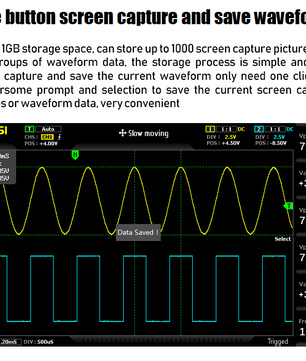 FNIRSI® 1014D 2 in 100Mhz Dual Channel Digital Storage Oscilloscope and DDS Signal Generator راسم و مولد إشارة