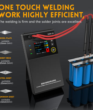 FNIRSI® SWM-10 Portable Intelligent Color Screen Spot Welding Machine كاوية نقطية