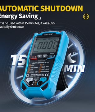 FNIRSI® MT-40 Smart Digital Multimeter 4000 Counts True RMS AC DC Voltage 600V Capacitance Ohm Hz NCV Live Wire Test Auto Range