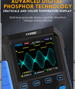 FNIRSI® DPOX180H 2 Channel 180MHZ 2-IN-1 Digial Phosphor Oscilloscope & Function Generator