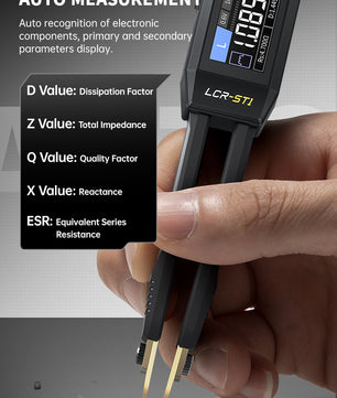 FNIRSI® LCR-ST1 Mini Smart Digital Tweezer LCR SMD ESR Tester ملقاط قياس ديجيتال