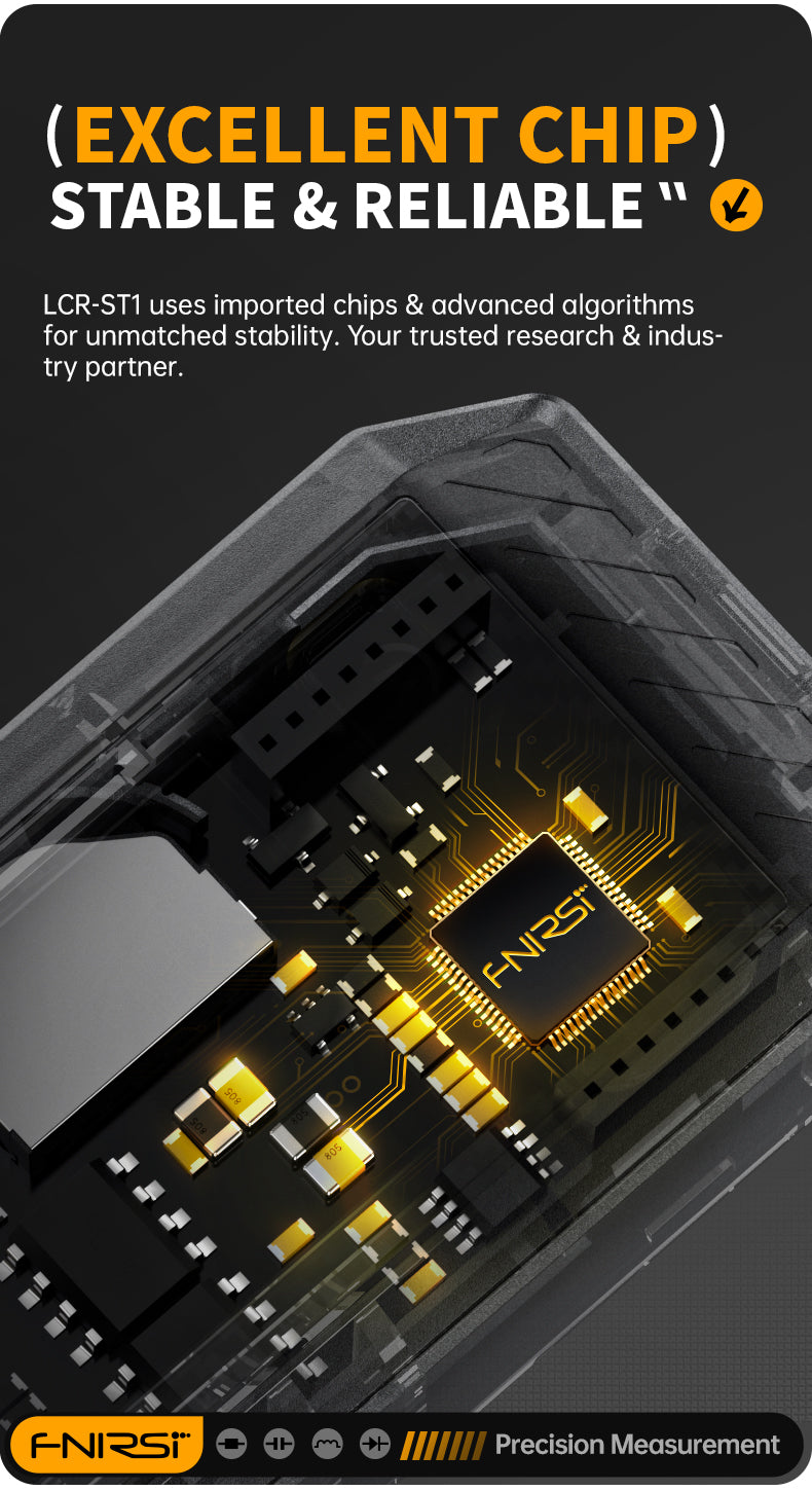 FNIRSI® LCR-ST1 Mini Smart Digital Tweezer LCR SMD ESR Tester ملقاط قياس ديجيتال