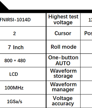 FNIRSI® 1014D 2 in 100Mhz Dual Channel Digital Storage Oscilloscope and DDS Signal Generator راسم و مولد إشارة