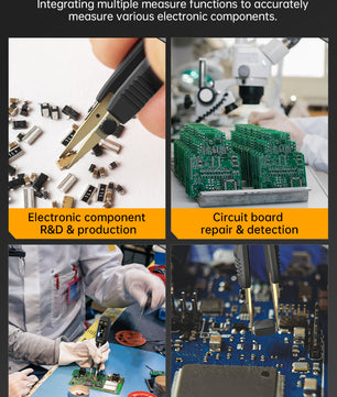 FNIRSI® LCR-ST1 Mini Smart Digital Tweezer LCR SMD ESR Tester ملقاط قياس ديجيتال
