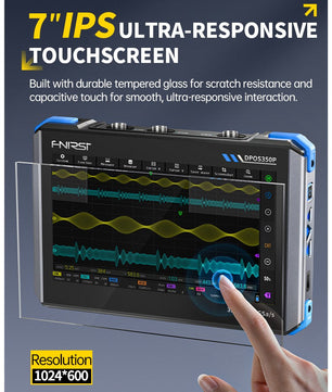 FNIRSI® DPOS350P 4-IN-1 350MHz 1GSPS Touch Screen Tablet Oscilloscope Signal Generator Spectrum Analyzer Frequency Response Analyzer