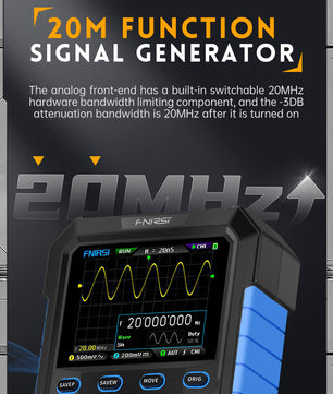 FNIRSI® DPOX180H 2 Channel 180MHZ 2-IN-1 Digial Phosphor Oscilloscope & Function Generator