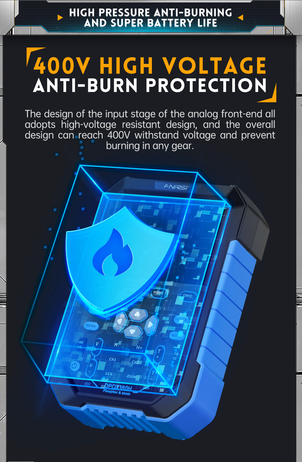 FNIRSI® DPOX180H 2 Channel 180MHZ 2-IN-1 Digial Phosphor Oscilloscope & Function Generator راسم و مولد إشارة