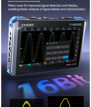 FNIRSI® DPOS350P 4-IN-1 350MHz 1GSPS Touch Screen Tablet Oscilloscope Signal Generator Spectrum Analyzer Frequency Response Analyzer