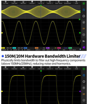 FNIRSI® DPOS350P 4-IN-1 350MHz 1GSPS Touch Screen Tablet Oscilloscope Signal Generator Spectrum Analyzer Frequency Response Analyzer